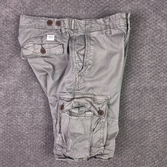 American Eagle Cargo Shorts Classic Length Men's 30 Faded Olive Green - Picture 3 of 11